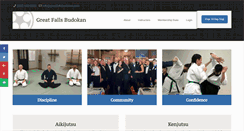 Desktop Screenshot of greatfallsbudokan.com
